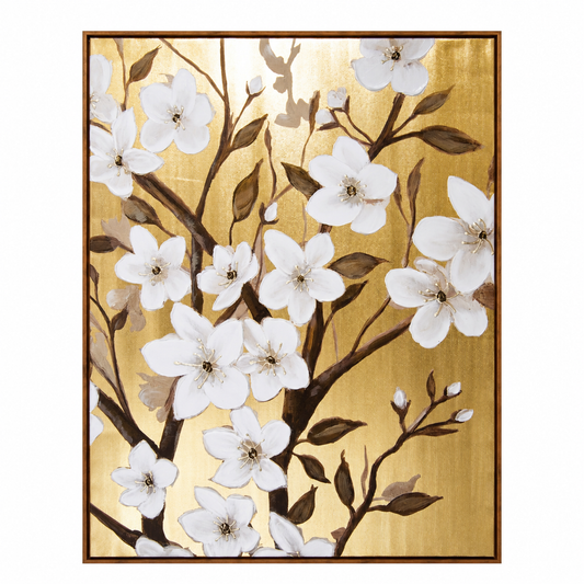 White Blossom Botanical Painting