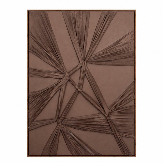 Mocha Fold Geometric Painting