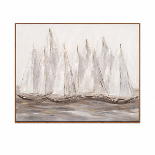Sailing Boats Abstract Painting
