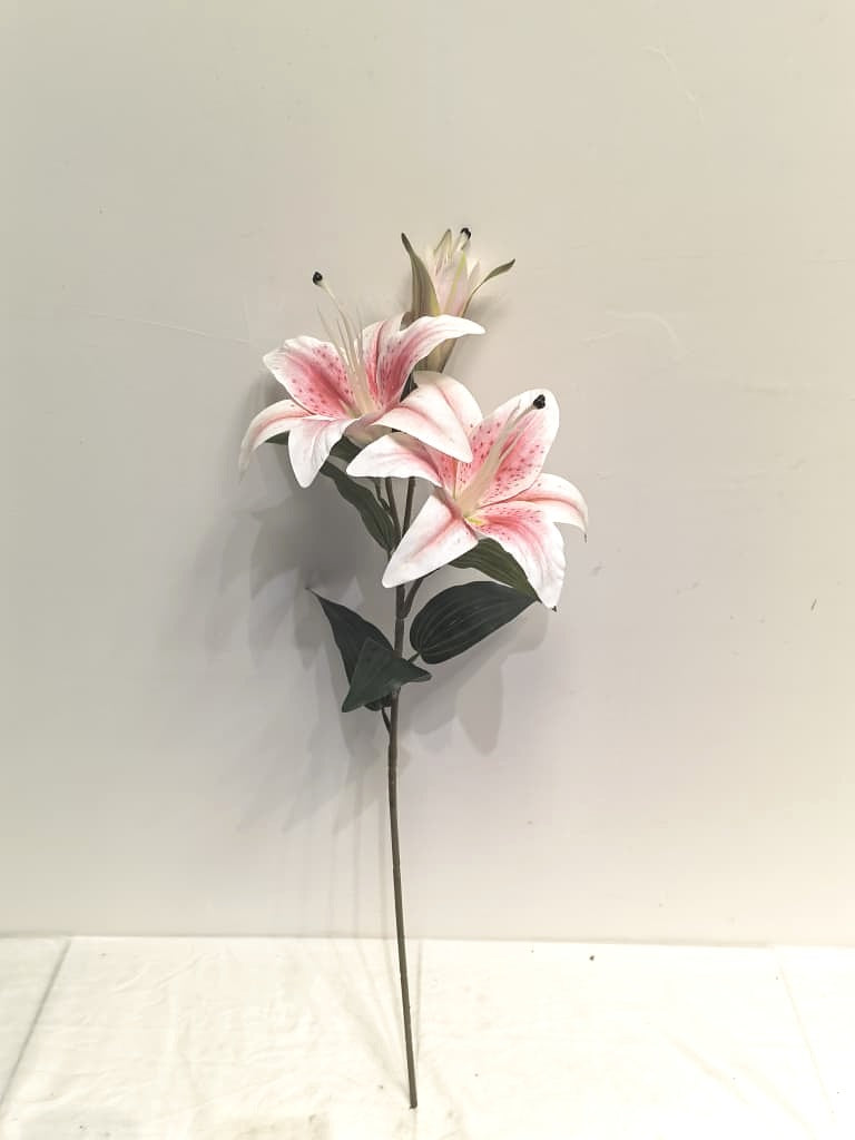 Artificial Pink Stargazer Lily Spray