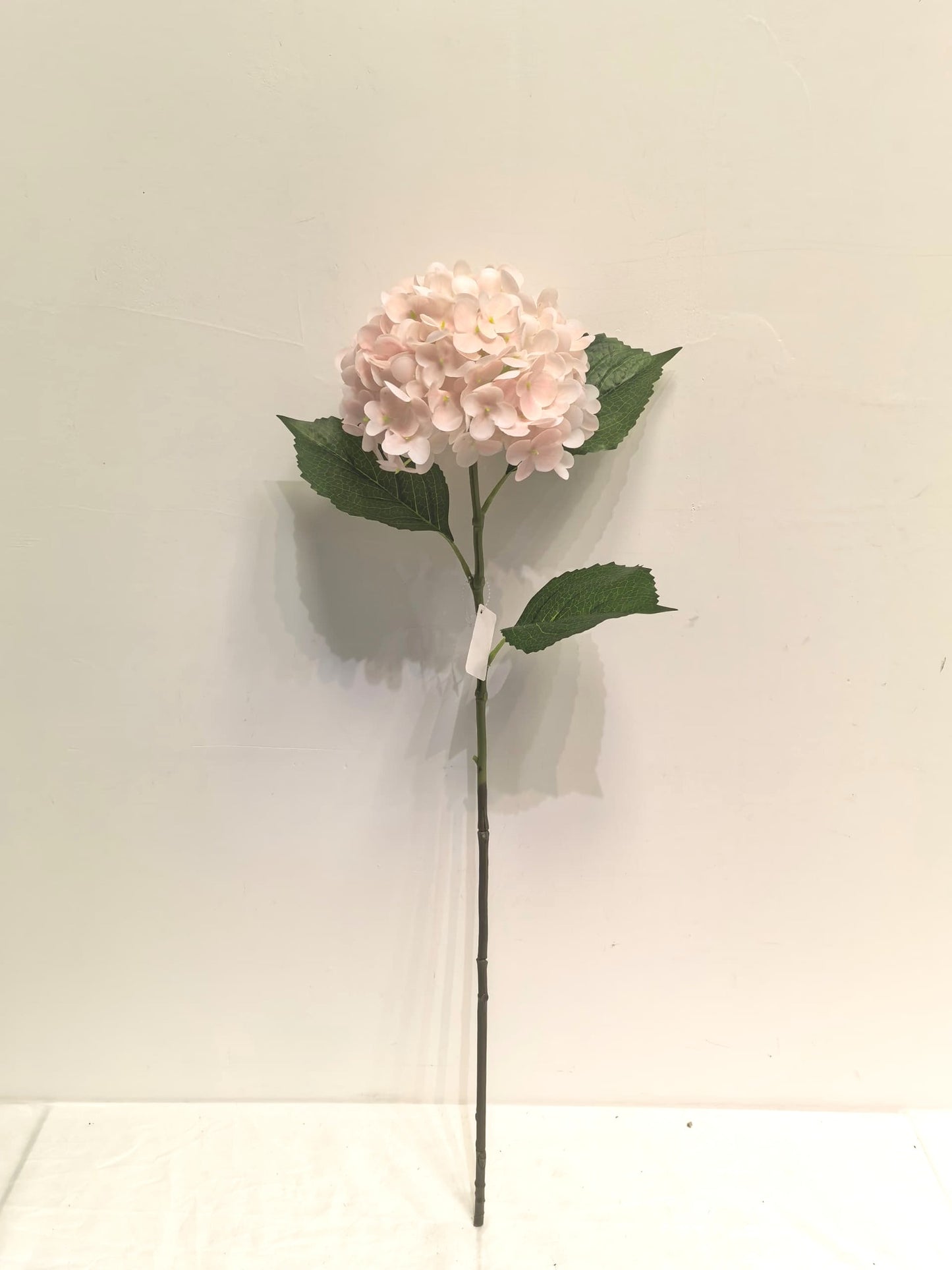 Artificial Blush Pink Hydrangea Stem