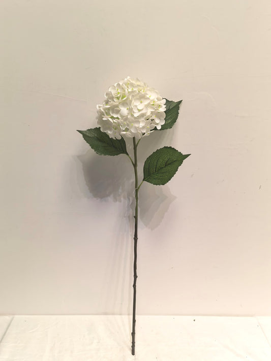 Artificial White Hydrangea Stem