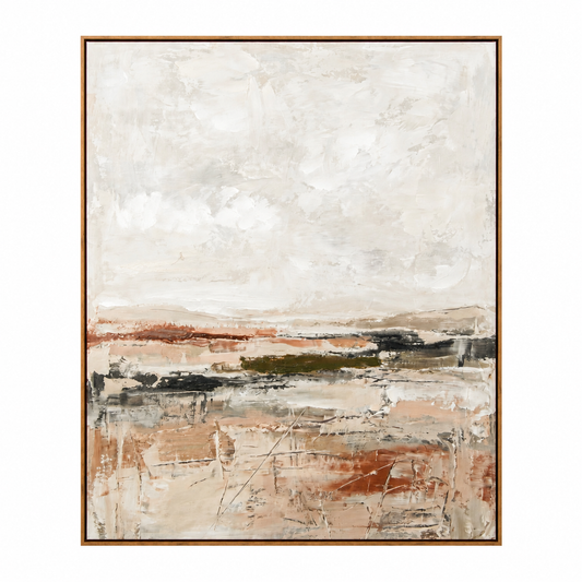 Soft Horizon Abstract Painting