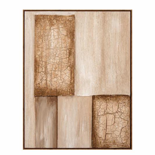 Neutral Geometric Block Painting