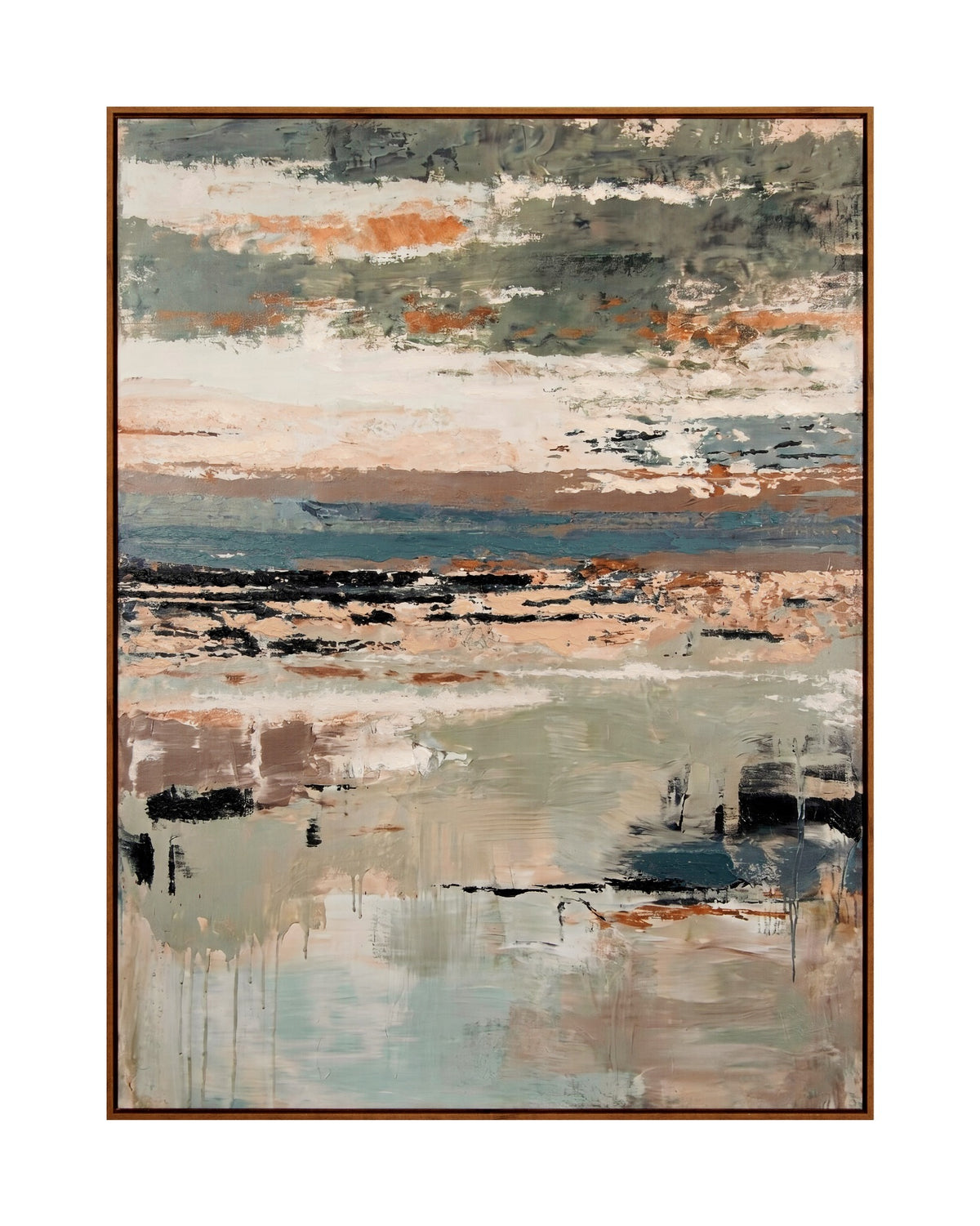 Coastal Layers Abstract Painting