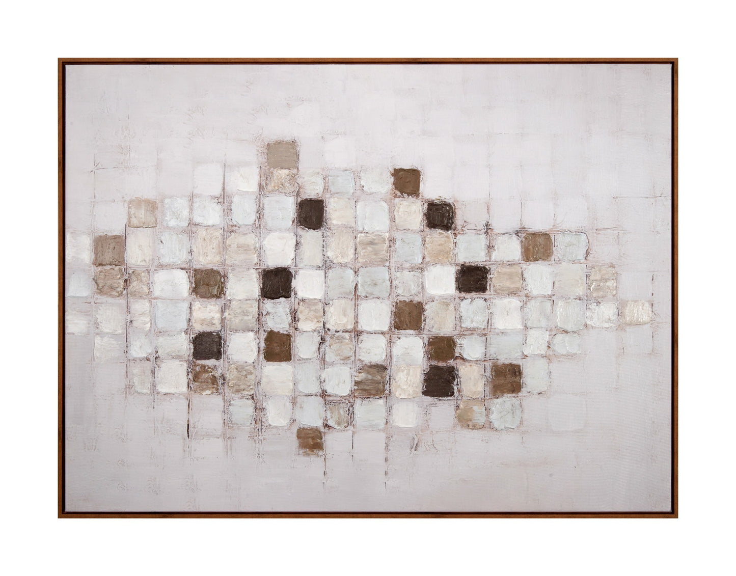 Neutral Mosaic Abstract Painting